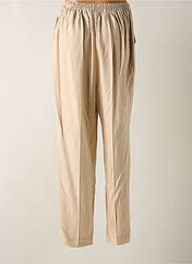 Pantalon slim beige GEVANA pour femme seconde vue