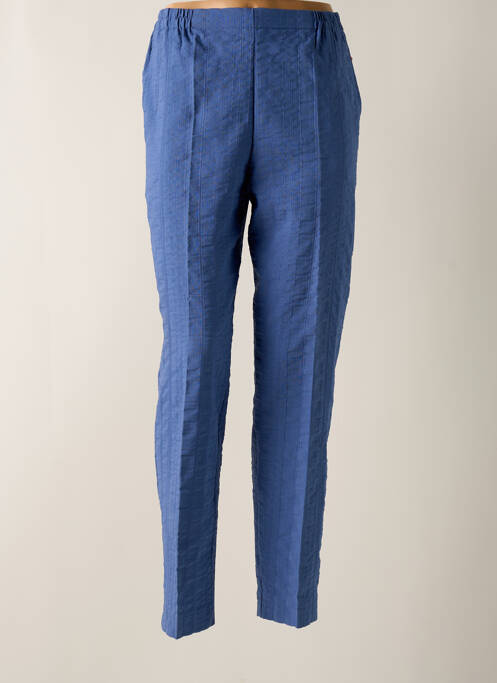 Pantalon droit bleu GEVANA pour femme