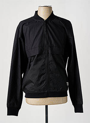 Blouson noir RAW-7 pour homme