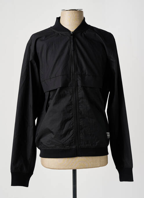 Blouson noir RAW-7 pour homme