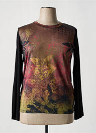 Top tissage jersey manches longues noir KARTING femme