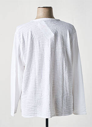 Gilet manches longues fermeture boutonnée sur le devant blanc GRIFFON femme