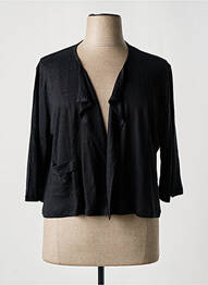Gilet manches longues manches 3/4 noir MALOKA femme