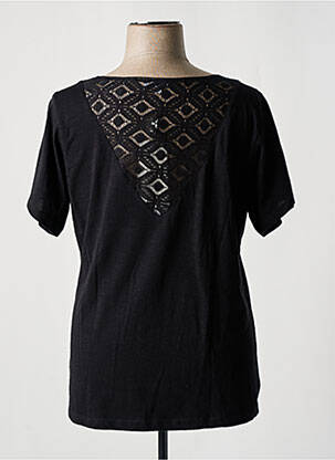 T-shirt coupe droite manches courtes noir AGATHE & LOUISE femme