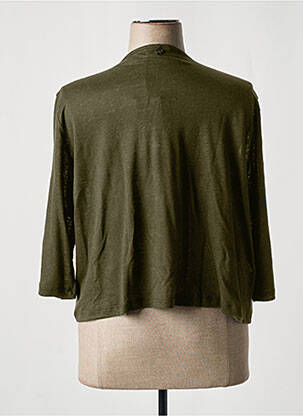 Gilet manches longues manches 3/4 vert MALOKA femme