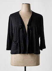 Gilet manches longues noir MALOKA pour femme seconde vue