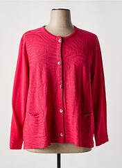 Gilet manches longues rose GRIFFON pour femme seconde vue