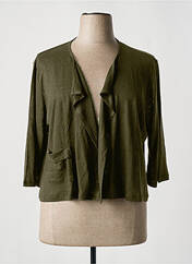 Gilet manches longues vert MALOKA pour femme seconde vue