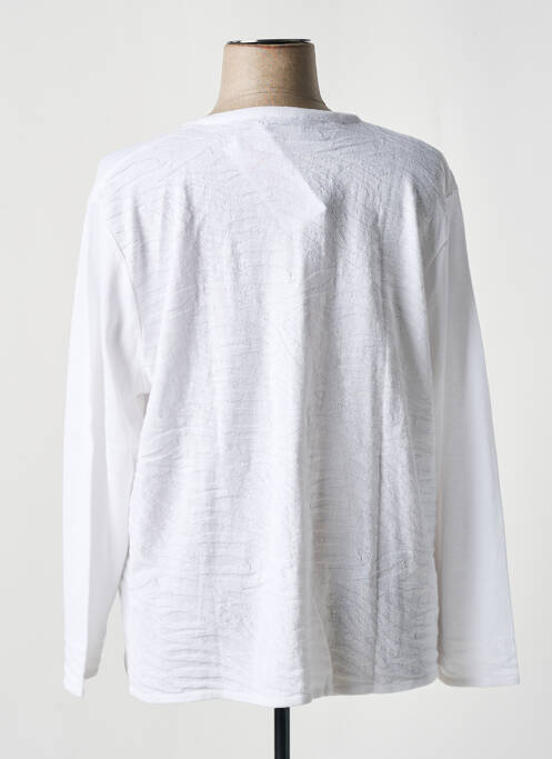 Gilet manches longues fermeture boutonnée sur le devant blanc GRIFFON femme