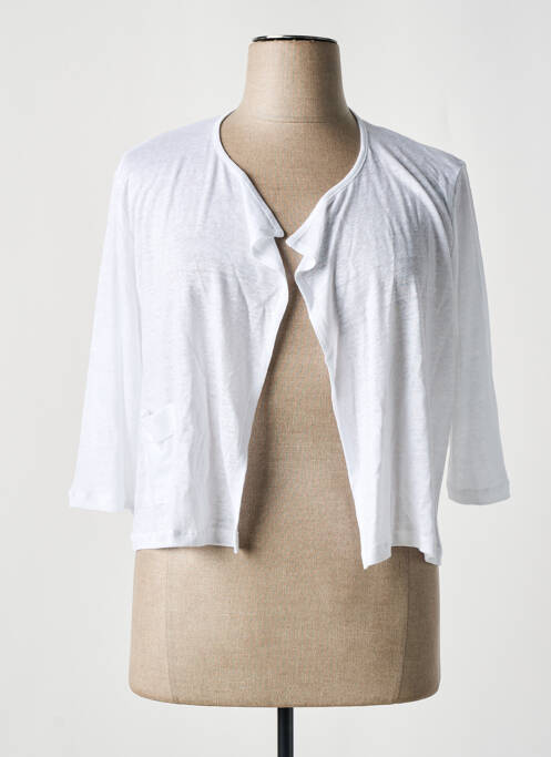 Gilet manches longues blanc MALOKA pour femme