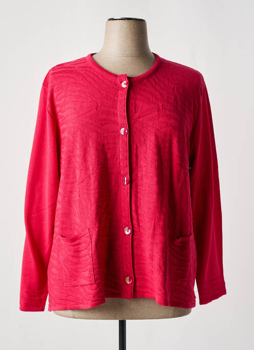 Gilet manches longues rose GRIFFON pour femme