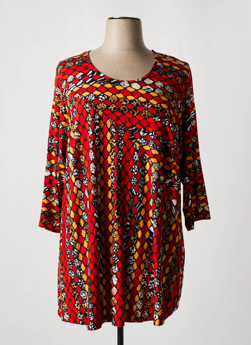Tunique manches longues rouge SEMPRE PIU pour femme