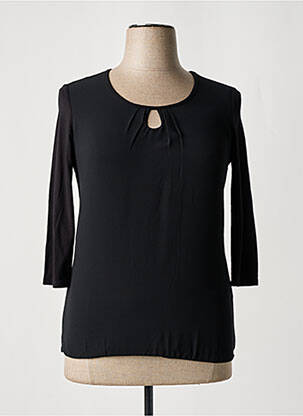 T-shirt manches 3/4 manches 3/4 noir BARBARA LEBEK femme