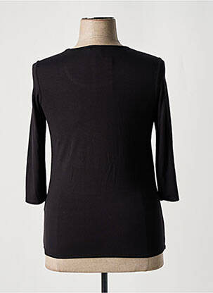 T-shirt manches 3/4 manches 3/4 noir BARBARA LEBEK femme