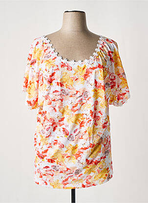T-shirt stretch manches courtes orange AGATHE & LOUISE femme