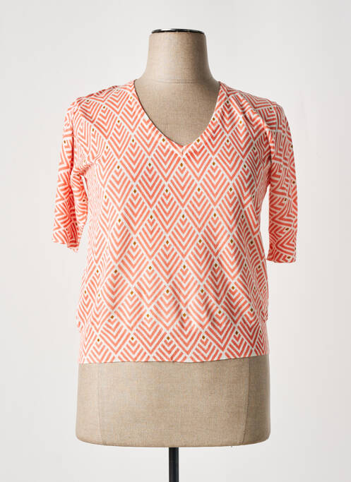 Pull orange PAZ TORRAS pour femme