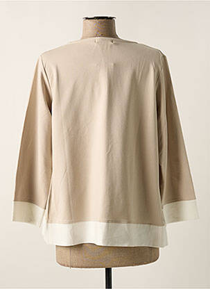 Veste casual coupe droite beige KALISSON femme