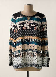 Blouse imprimé fantaisie manches longues noir GUY DUBOUIS femme