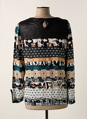 Blouse imprimé fantaisie manches longues noir GUY DUBOUIS femme