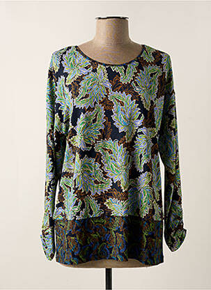 Top stretch manches longues vert JOY OF LIFE femme