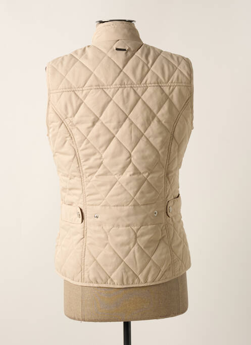 Doudoune poches sans capuche beige AGATHE & LOUISE femme