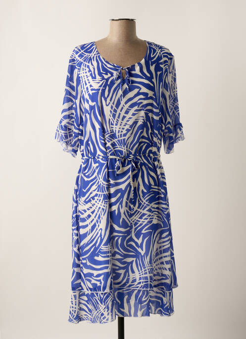 Robe mi-longue bleu GRIFFON pour femme