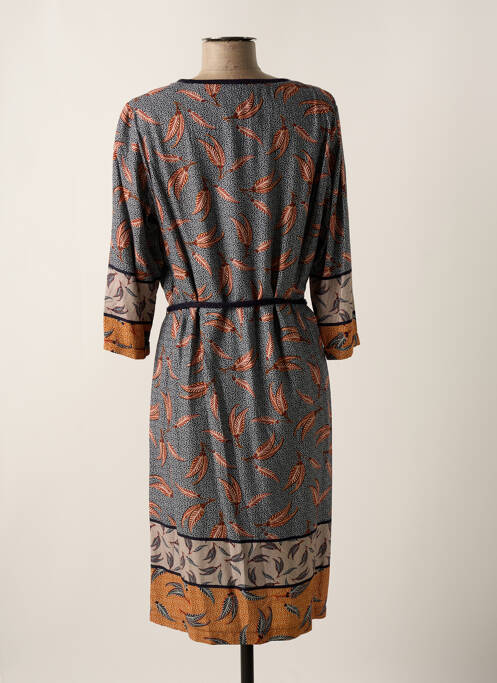 Robe mi-longue bleu GRIFFON pour femme