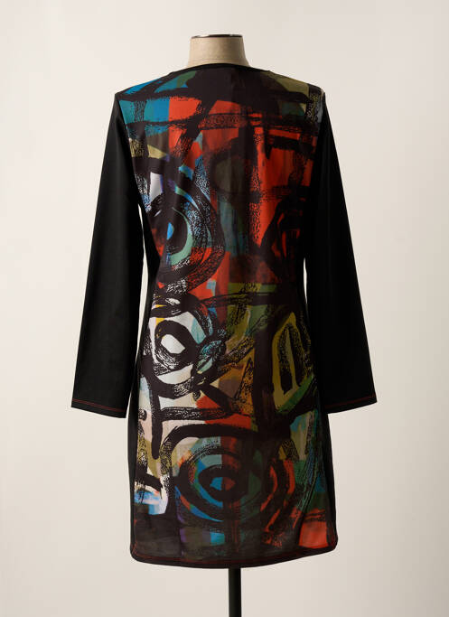 Robe mi-longue noir KALISSON pour femme