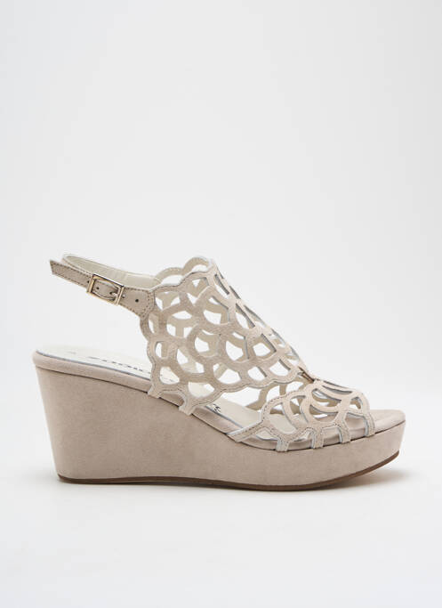 Sandales/Nu pieds beige ZODIACO pour femme