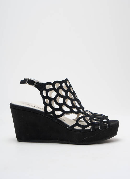Sandales/Nu pieds noir ZODIACO pour femme