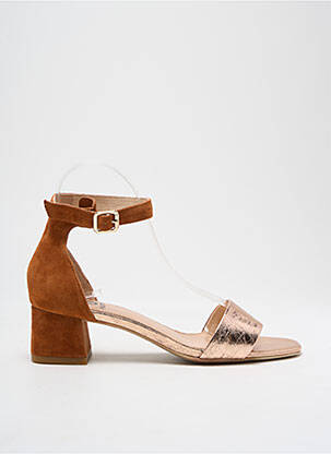 Sandales/nu pieds fermeture bride(s) talon de 4 à 6cm marron FUGITIVE BY FRANCESCO ROSSI femme