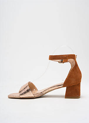 Sandales/nu pieds fermeture bride(s) talon de 4 à 6cm marron FUGITIVE BY FRANCESCO ROSSI femme