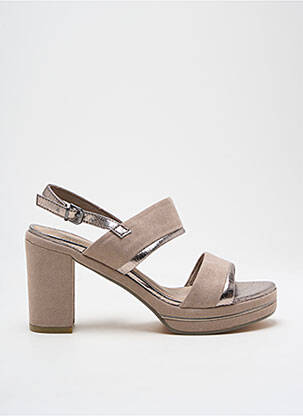 Sandales/nu pieds fermeture bride(s) talon de 4 à 6cm beige MARCO TOZZI femme