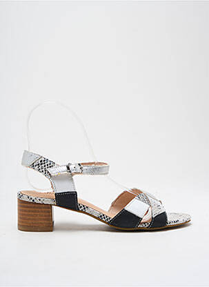 Sandales/nu pieds matière lisse talon de 4 à 6cm noir FUGITIVE BY FRANCESCO ROSSI femme