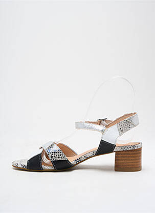 Sandales/nu pieds matière lisse talon de 4 à 6cm noir FUGITIVE BY FRANCESCO ROSSI femme