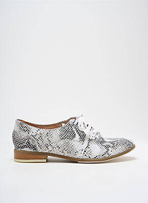 Derbies impression talon plat jusqu'à 3cm blanc FUGITIVE BY FRANCESCO ROSSI femme