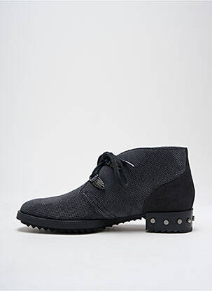 Bottines/boots tissage satiné talon plat jusqu'à 3cm noir MAM'ZELLE femme
