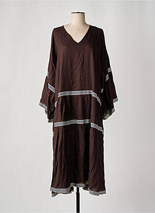 Robe longue marron GIOYA & CO pour femme