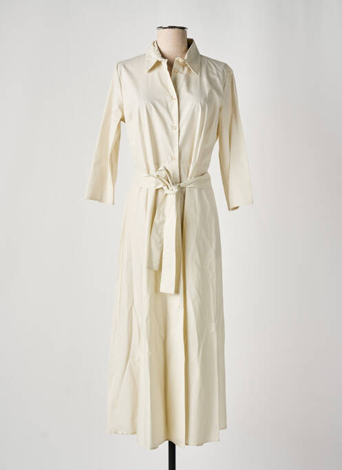 Robe longue beige ANGELA DAVIS pour femme