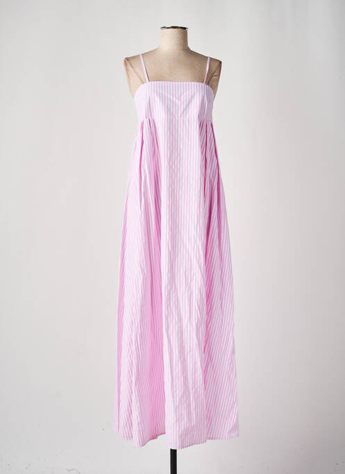 Robe longue rose LUMINA pour femme