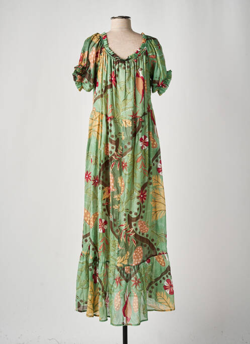 Robe longue vert ALTAMIRA pour femme