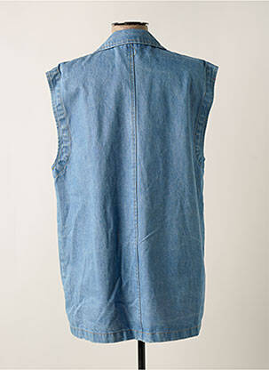Gilet sans manche poches bleu LUMINA femme