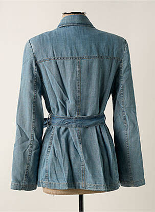 Veste casual epaulette bleu ANGELA DAVIS femme