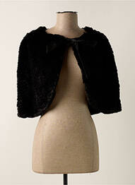 Poncho coupe ample noir VERA MONT femme