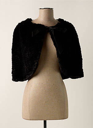 Poncho coupe ample noir VERA MONT femme
