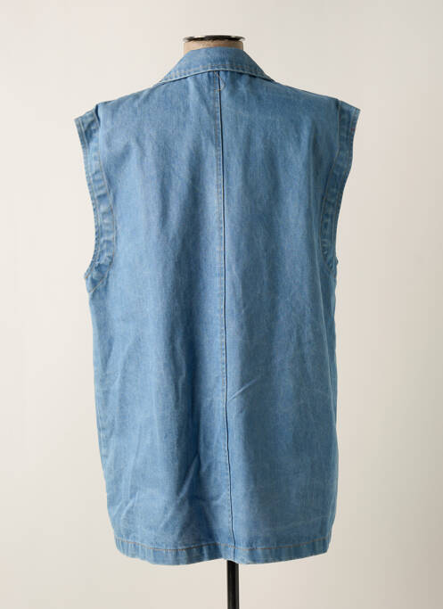 Gilet sans manche poches bleu LUMINA femme