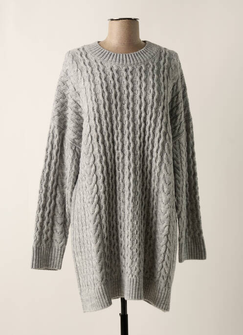 Robe pull gris ANGELA DAVIS pour femme