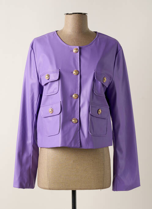 Veste chic violet LUMINA pour femme