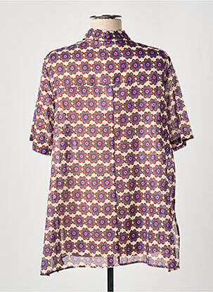 Chemisier manches courtes manches courtes violet DIANA GALLESI femme