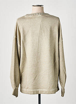Pull tissage chiné manches longues gris ANGELA DAVIS femme